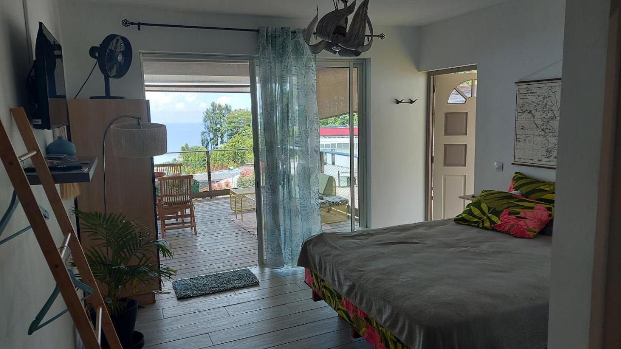 Studio Vaimiti Pour 2 Personnes Vue Mer Et Moorea Faaa Exteriör bild