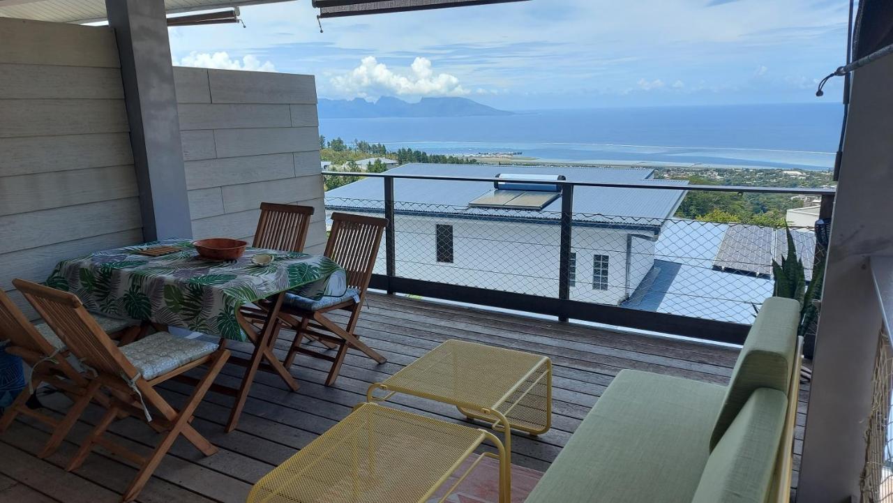 Studio Vaimiti Pour 2 Personnes Vue Mer Et Moorea Faaa Exteriör bild
