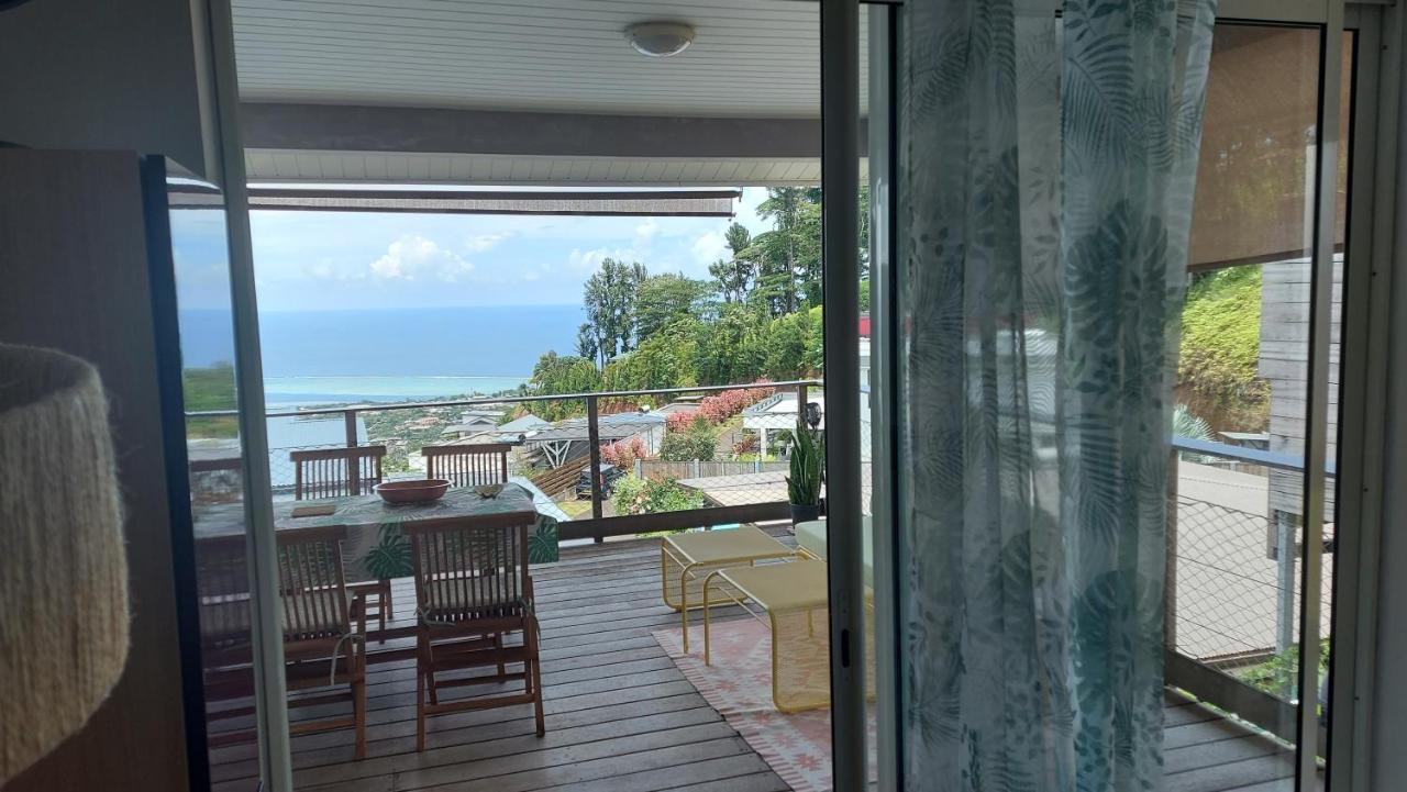 Studio Vaimiti Pour 2 Personnes Vue Mer Et Moorea Faaa Exteriör bild