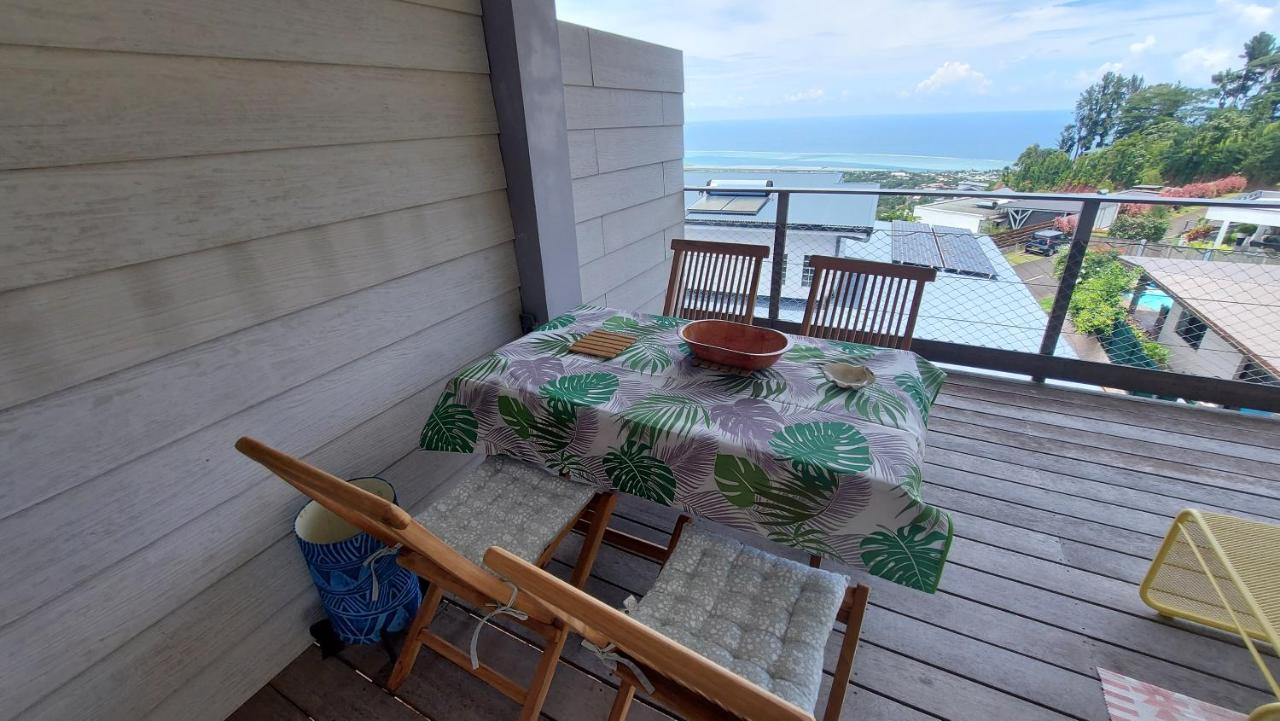 Studio Vaimiti Pour 2 Personnes Vue Mer Et Moorea Faaa Exteriör bild
